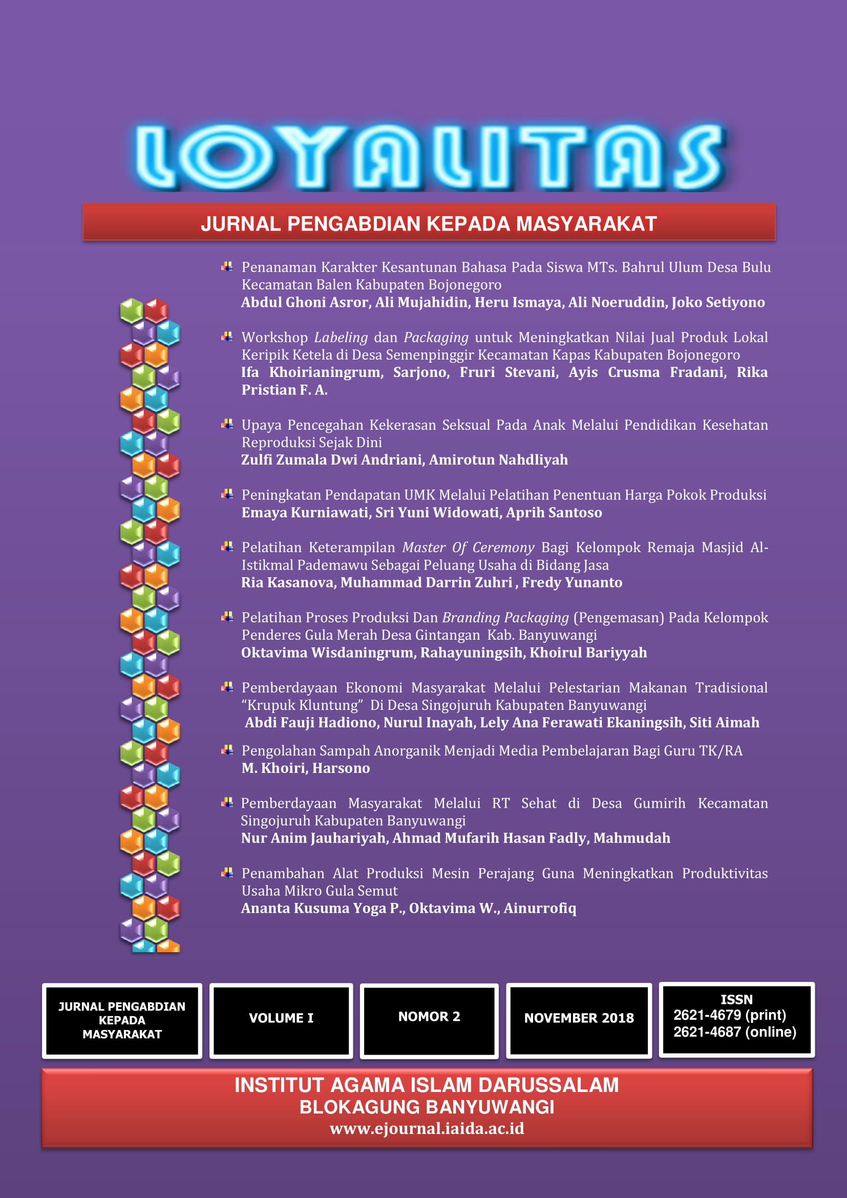 					View Vol. 1 No. 2 (2018): November 2018
				